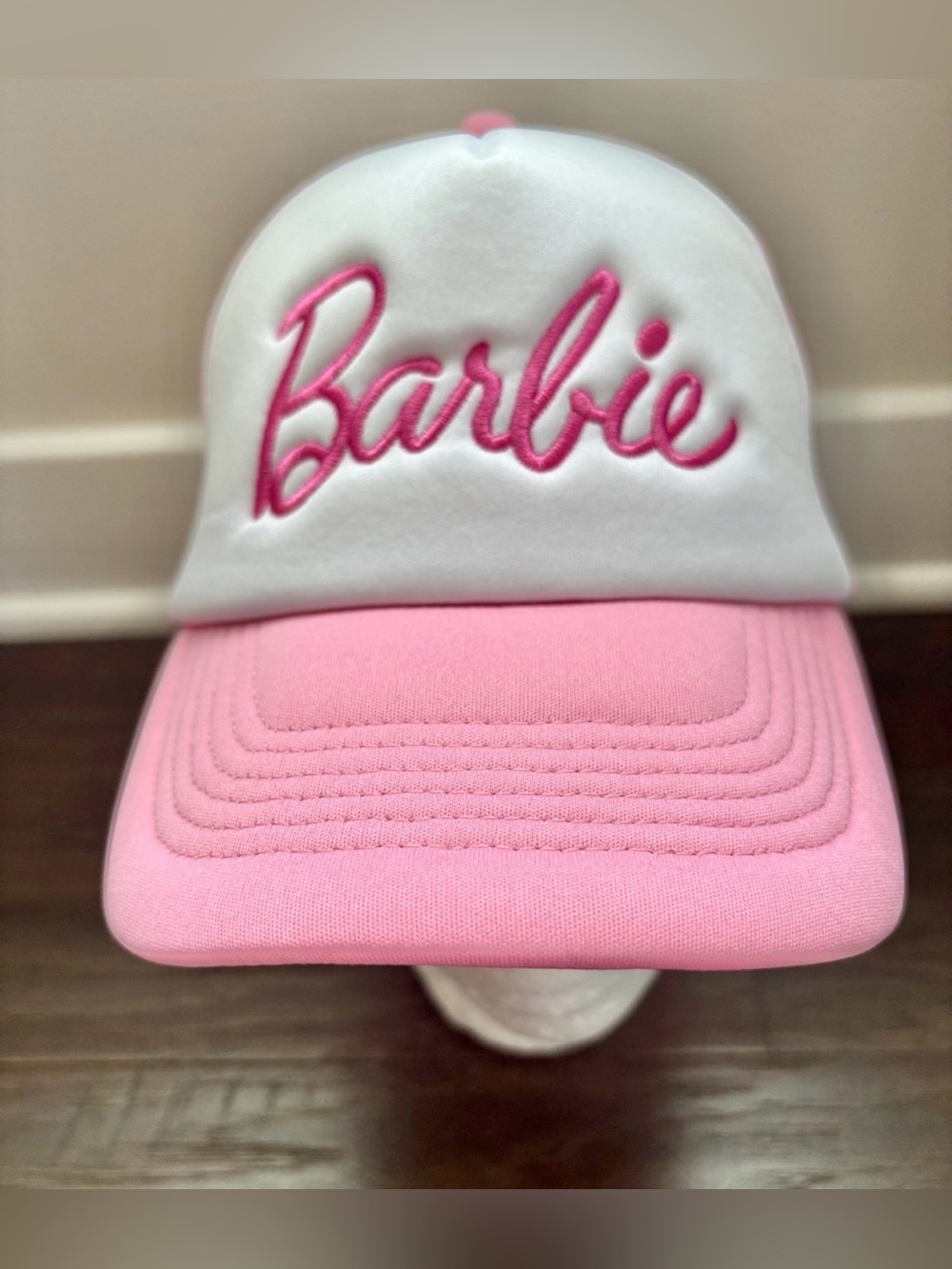 Wrangler Barbie Foam/mesh snapback Cap/hat,5 panel,button top, embroidered,retro